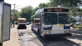 ᴴᴰ MTA Bus: 2007 Orion VII OG Hybrid #3694 on the Q64 Bus @ Jewel Av/136 St.