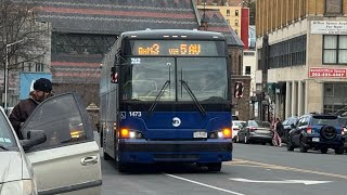 2022 MTA Prevost X3-45 #1473 BxM3 Express Bus from Getty Square to 125th Street.