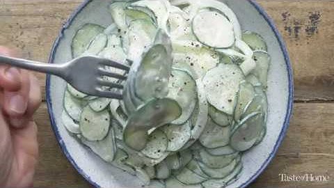 Sour Cream Cucumbers I Taste of Home