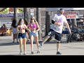 FUNNY WET FART Prank on the BEACH! Daddy Pick Up Lines!!