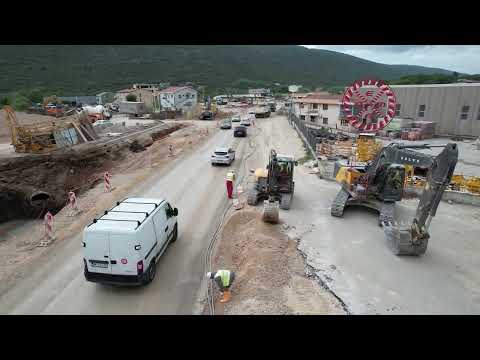 Radovi na rekonstrukciji puta M-2 dionica Tivat Budva Jaz