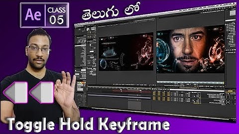 #5 After Effects - Toggle Hold Keyframe  [ TELUGU ] || AfterEffects Basic in TELUGU