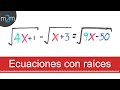 Ecuaciones con radicales │ejercicio 4