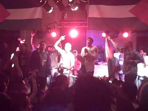 M1 of dead prez performs "Hip Hop" w/ Rebel Diaz, DAM, and Shadia Mansour at Gaza Benefit in Chicago