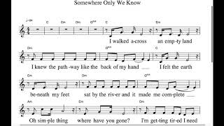 Miniatura de vídeo de "Somewhere Only We Know (practice track)"