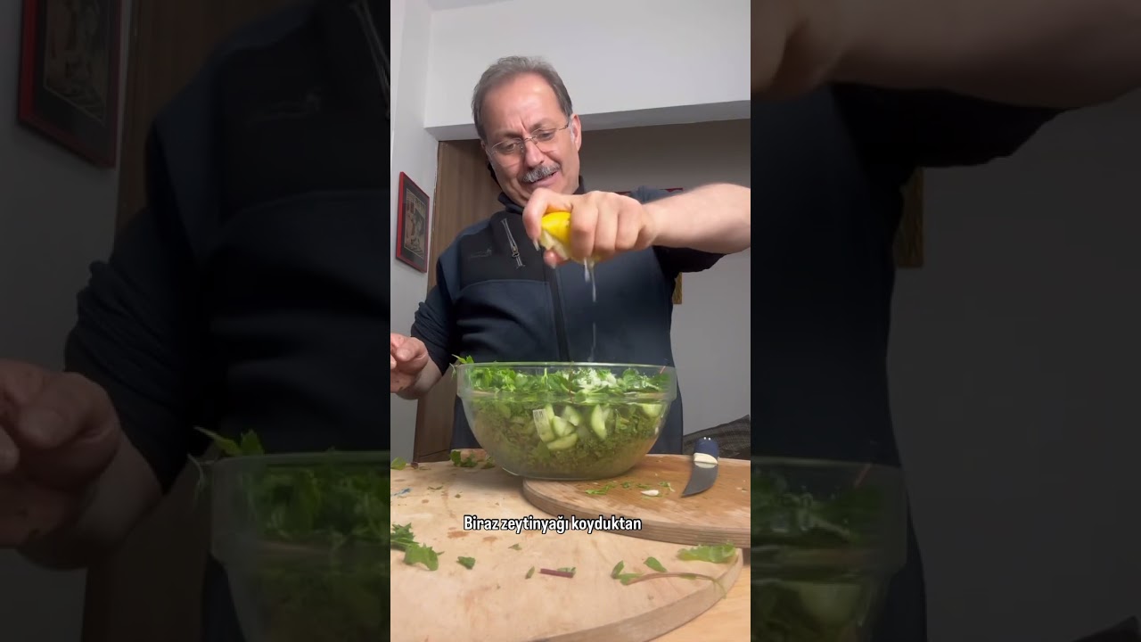Gül Yapraklı Asma Filizli Salata #yemektarifi Gül Yapraklı Asma Filizli Salata #yemektarifi