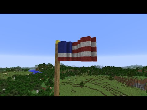 how to build a flag pole in Minecraft - YouTube.