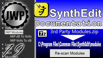 Installing 3rd Party Modules - SynthEdit Shorts - JWP - 20230402