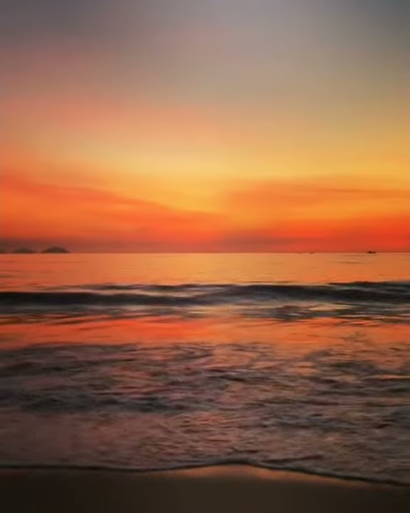 Story WA 30 detik sunrise di pantai