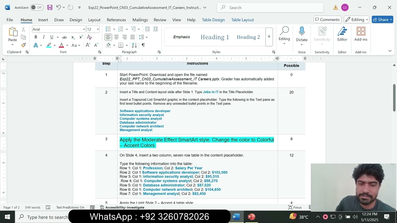 Exp22_PowerPoint_Ch03_CumulativeAssessment_IT_Careers |Exp22 PowerPoint Ch03 CumulativeAssessment IT