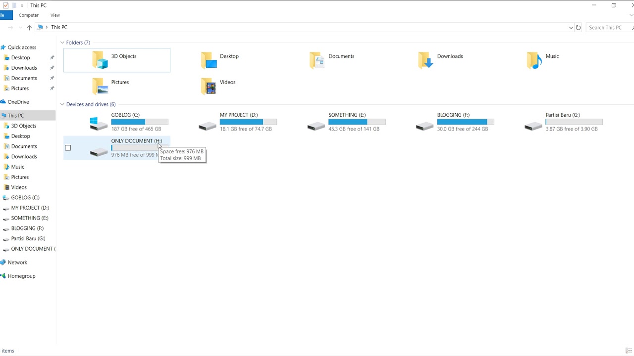 Cara Partisi Hardisk Windows 10