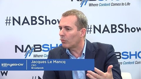 Interview with Jacques Le Mancq at NAB 2023.