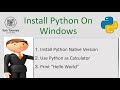 Install Python On Windows