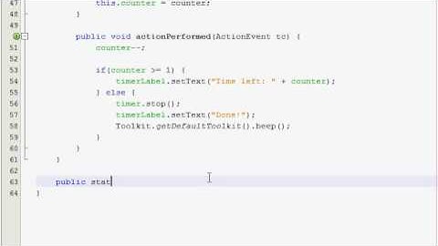 Java GUI Tutorial 30 - Timer program (Part 2 of 2)