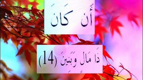 القران الكريم سورة القلم الأية  14.wmv