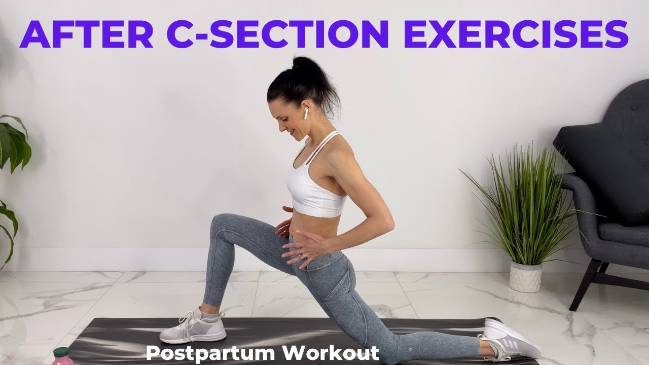 After C Section Exercise | Full-Body Postpartum Workout | C Section Recovery Workout