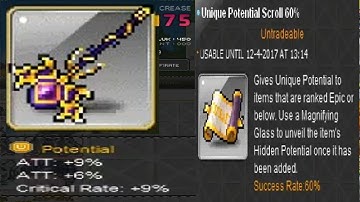 Maplestory - LUCKY Unique Scroll Reveal!