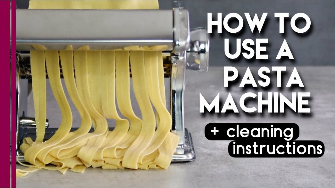How to use a Pasta Machine  Homemade Pasta from scratch with