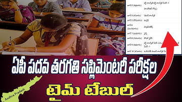 AP SSC 10th Class Supplementary 2023 Exams Dates | Ap 10th Supplementary Latest News | Time Table