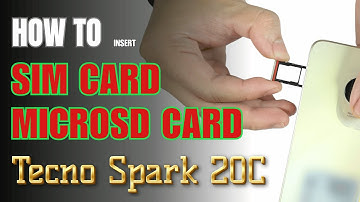 How to Install a SIM Card to TECNO SPARK 20C  | Nano SIM Cards & SD Card