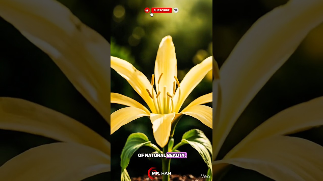 timelapse showing a Ylang-Ylang (kenanga) flower. 