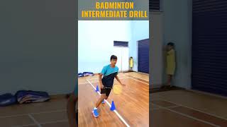 BADMINTON INTERMEDIATE DRILL FOR SPEED.                 #badminton #badmintontechnique