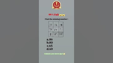 Comment your answer#ssc #sscgd #shorts #shortsfeed #viralreels #ytshorts #youtubeshorts #mathstricks
