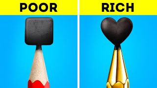 RICH vs POOR || VIRAL SCHOOL HACKS AND CRAFTS