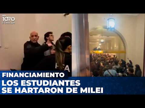 🚨 ¡ES AHORA! LOS ESTUDIANTES SE PUDRIERON DE MILEI Y LE EXIGEN QUE CUMPLA LA LEY UNIVERSITARIA
