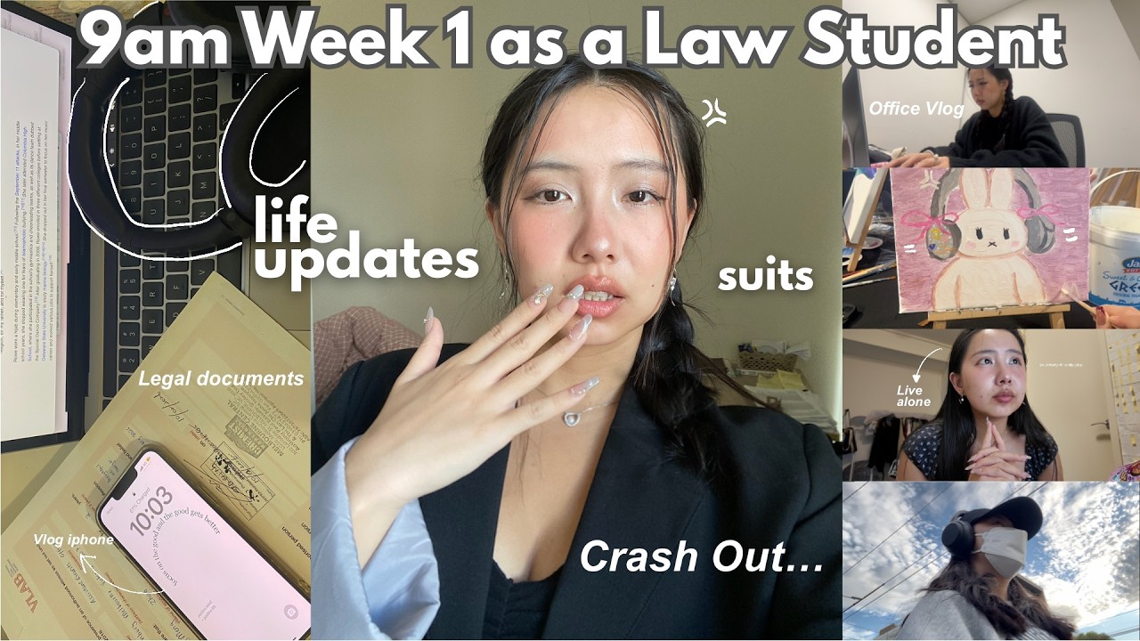 🎧 getting my life togetherᯓ★ new office intern ₍ᐢ. .ᐢ₎ productive days🍓live alone vlog ⋆˚꩜｡ law