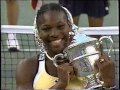 1999 US Open - Serena Williams with the trophy