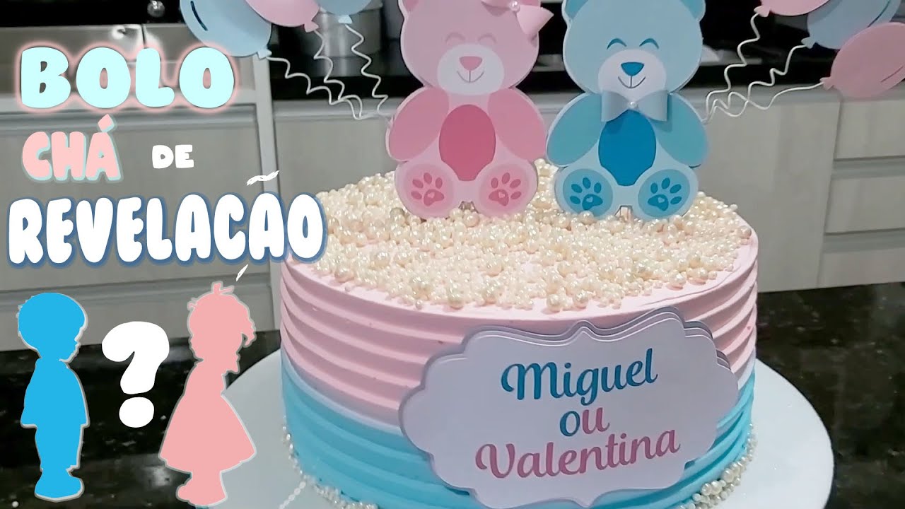 Bolo Cha De Revelacao Com Chantilly E Trabalho Em Espatulas Paris Cake Designer Youtube