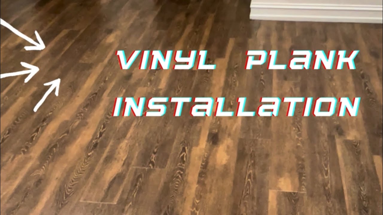 DYI vinyl plank installation - YouTube
