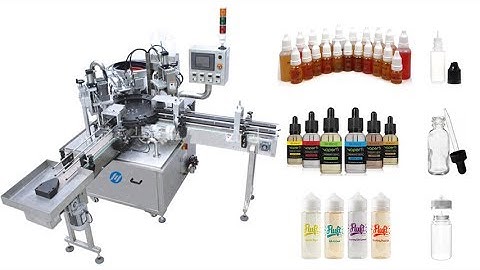 Automatic high speed E juice filling plugging capping machine production line factory price