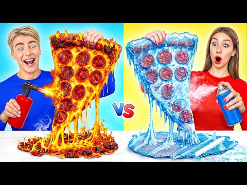 Heiß vs Kalt Food-Challenge | Erstaunliche Küchenrezepte von Multi DO Challenge