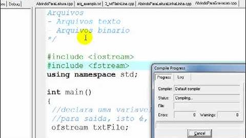 Gravacao em arquivo texto