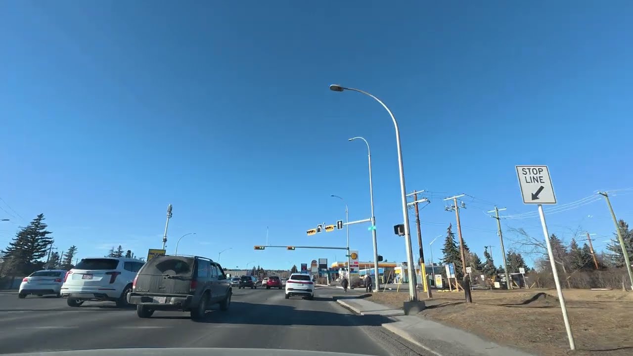 Beautiful Drive and views to Canadian Rockies