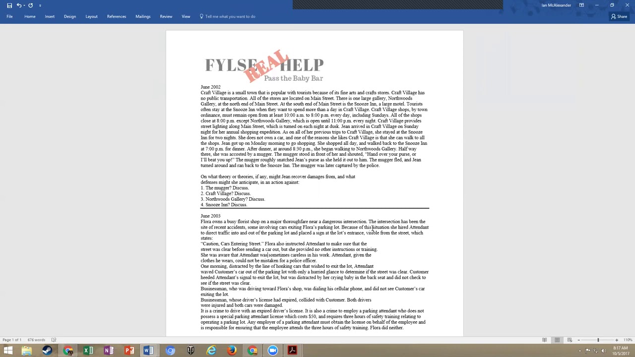 Day 2 of 20 in Preparation for the October FYLSE