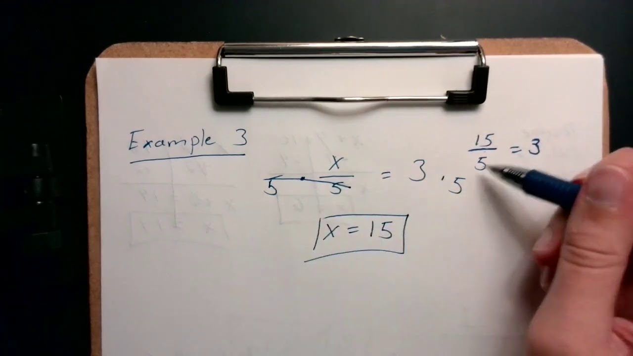 Lesson 3-3 Notes Solving Equations using Multiplication and Division ...
