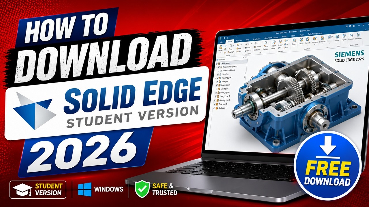 How to Download Solid Edge Student Version 2026 | fee download solid ...