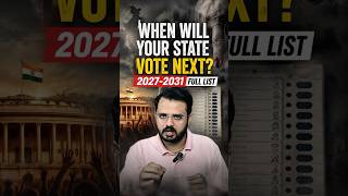 When will your state vote next 2027-2031 full list #shorts