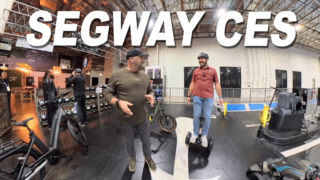 I Rode Segway's New Electric Bike at CES with @ElectricAllWheel - YouTube