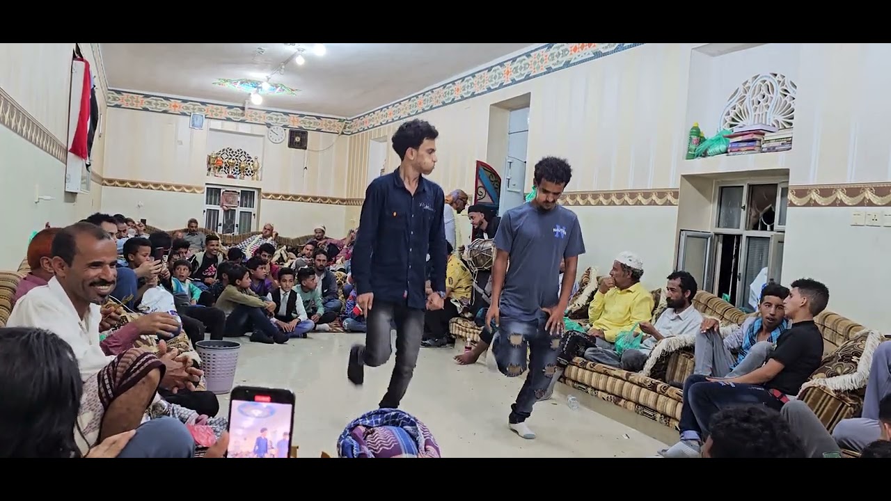 رقص رجاليه من الشعيب زفاف سعيد محمد صالح شيبان