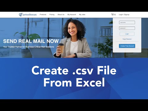 How to Make a CSV File from Excel - YouTube