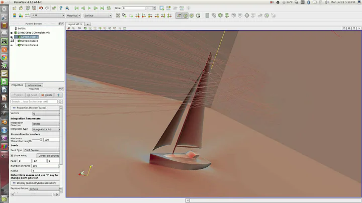 sailboat airflow visualization from CFD model