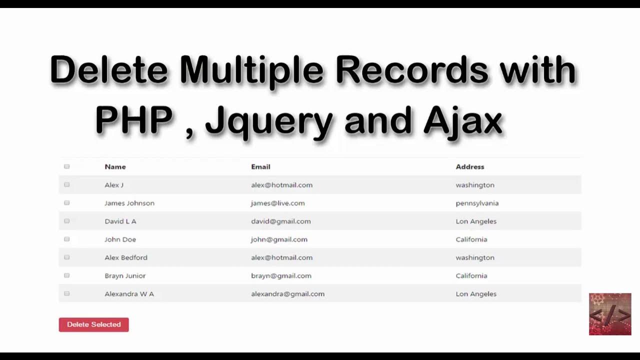 Delete multiple records using checkbox in PHP and MySQL without ...