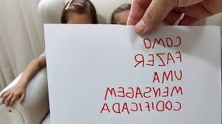 Como fazer uma mensagem codificada para crianças? (muito simples)