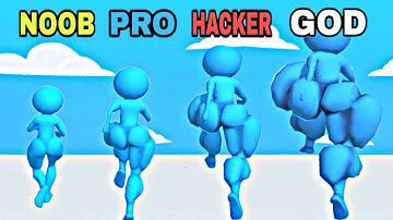 NOOB vs PRO vs HACKER vs GOD in Legs Day