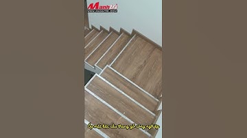 Ốp mặt bậc cầu thang gỗ công nghiệp #shorts