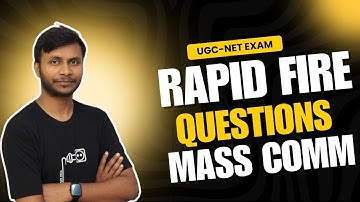 Rapid Fire Live Class MCQ- Mass Communication and Journalism